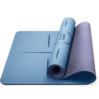 Core Balance Tpe Alignment Yoga Mat (Blue)