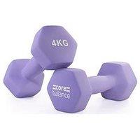 Core Balance Hex Neoprene Dumbbells (2 X 4Kg)