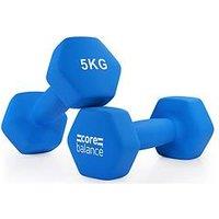 Core Balance Hex Neoprene Dumbbells (2 X 5Kg)