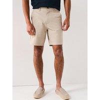 Selected Homme Regular Fit Karl Seersucker Shorts - Cream