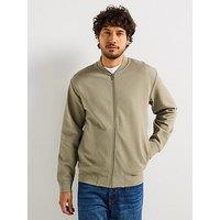 Selected Homme Mack Sweat Bomber - Light Khaki