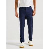 Selected Homme Slim Fit Cedric Structured Suit Trousers - Navy