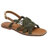 Ravel Elrig Flat Sandals - Olive
