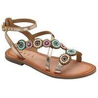 Ravel Alford Flat Sandals - Rose Gold