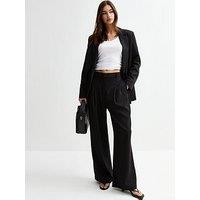 New Look Black Straight Leg Tailored Trousers