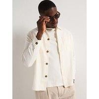 Selected Homme Brody Long Sleeve Overshirt - White