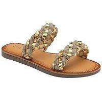 Ravel Naroo Flat Sandals - Pewter