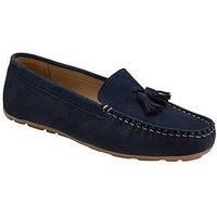 Ravel Bute Loafers - Dark Navy Suede