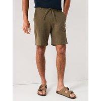 Selected Homme Regular Fit Brody Linen Shorts - Khaki