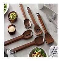 Sur La Table Set Of 5 Acacia Wood Utensils- Walnut