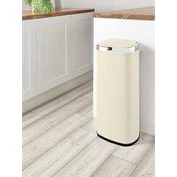 Swan Townhouse 50-Litre Square Sensor Bin In Cream