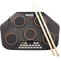 Rockjam Rechargeable 5-Piece Tabletop Electric Drum Kit With Midi