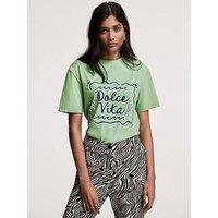 Mint Velvet Zebra Print Capri Trousers - Black