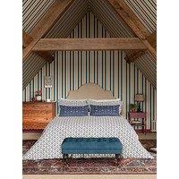 Joules Floral Scallop 100% Cotton Percale Duvet Cover Set