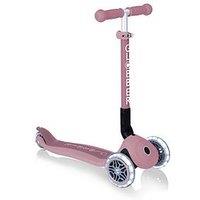 Globber Junior Foldable Lights Scooter - Berries