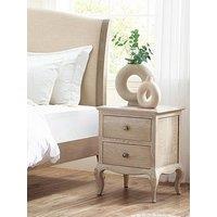 Julian Bowen Camille Ready Assembled 2 Drawer Bedside Table - Contains Solid Oak