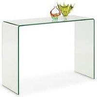 Julian Bowen Amalfi Bent Glass Console Table