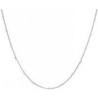 The Love Collection Sterling Silver Saturno Chain (18" + 2")