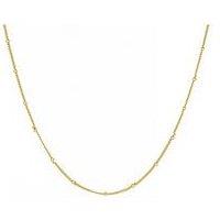 The Love Collection Gold Plated Sterling Silver Saturno Chain - 14" + 2"