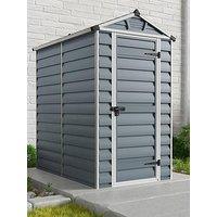 Canopia By Palram Skylight Shed 4X6 Dark Grey
