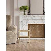 Lpd Home Addie Stool / Side Table - Grey Wash