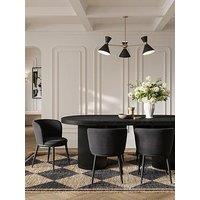 Lpd Home Nova Set Of 2 Dining Chairs - Black