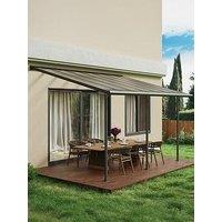 Canopia By Palram Sierra Patio Cover 3X4.25 Grey Clear
