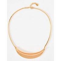 Mint Velvet Tone Collar Necklace - Gold