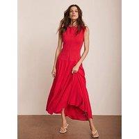 Mint Velvet Cotton Maxi Dress - Red