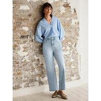 Mint Velvet Light Indigo Relaxed Tapered Jeans - Blue