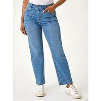 Roman Petite Stretch Straight Leg Jeans - Denim