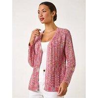Roman Space Dye Knit Cardigan - Multi