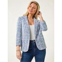 Roman Petite Revere Collar Jacket - Blue