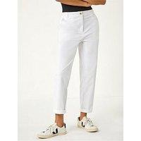 Roman Plain Cotton Chino Trousers - White