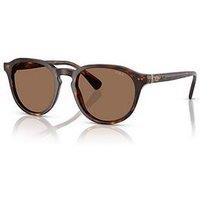 Polo Ralph Lauren 0Ph4221 Phantos Sunglasses- Brown