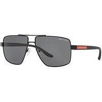 Armani Exchange 0Ax2037S Square Sunglasses- Black