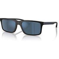 Armani Exchange 0Ax4157Su Square Sunglasses- Black