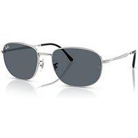 Ray-Ban Ray Ban 0Rb3754 Round Sunglasses- Silver
