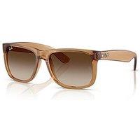 Ray-Ban Ray Ban 0Rb4165 Square Sunglasses- Orange