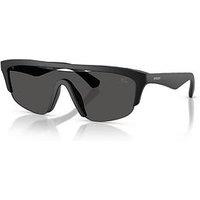 Burberry 0Be4460U Visor Sunglasses- Black