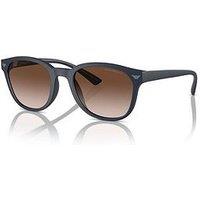 Emporio Armani 0Ea4225U Round Sunglasses- Black