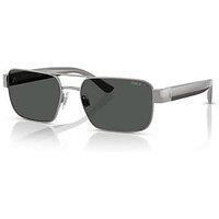 Polo Ralph Lauren 0Ph3161 Square Sunglasses- Grey