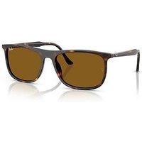 Ray-Ban Ray Ban 0Rb2216 Square Sunglasses- Brown