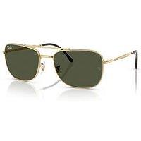 Ray-Ban Ray Ban 0Rb3755 Square Sunglasses- Gold