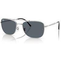 Ray-Ban Ray Ban 0Rb3755 Square Sunglasses- Silver