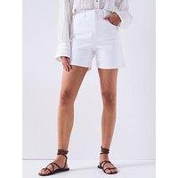 V By Very Denim Bermuda Shorts - White