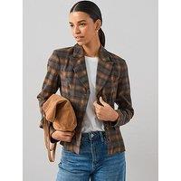 V By Very Large Scale Check Fitted Jacket - Multi
