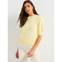 Vero Moda Doffy O-Neck Pullover Jumper - Yellow
