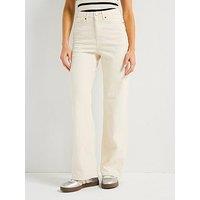 Vero Moda Tessa High Rise Wide Jean - White
