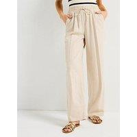 Vero Moda Milo Woven Wide Leg Pant - Beige